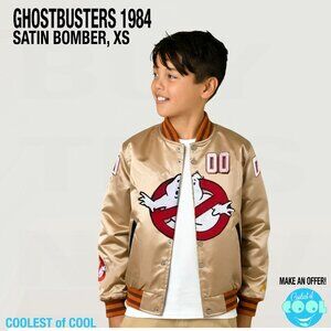 Ghostbusters 1984 Satin bomber Jacket size xs Headgear Classics VTG streetwear